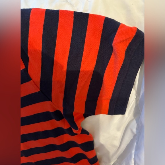 Polo by Ralph Lauren Mens XL Orange and Blue Polo Collared Shirt - Picture 5 of 7